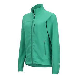 Veste Softshell en toile imperméable personnalisée OEM pour femme, longueur standard, fermeture éclair, design respirant - Product Image 2