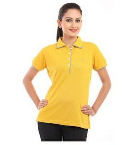 Algodón de secado rápido Unisex de alta calidad para Polo, ropa de trabajo transpirable, logotipo bordado personalizado, Camiseta de punto sólido para mujer - Product Image 2
