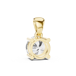 Exportador Indio de 1ct Redondo Lab Grown Diamond Pendant en 14K Gold Ideal para Regalos a Precio de Fábrica (con o sin cadena) - Product Image 6
