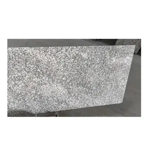 Laje de granito branco platina de pedra natural de alta qualidade ideal para projetos de construção, especialmente para revestimento de pisos