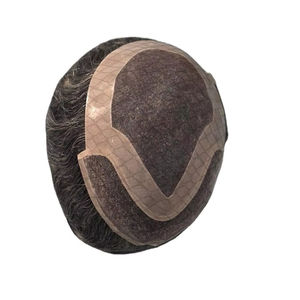 Peluca de Cabello Humano Taz Hair BD, Ondulado, Prótesis Capilar, 100% Cabello Remy Chino, con Frente de Encaje y Base Mono - Product Image 2