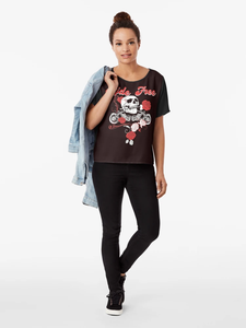 Femmes été nouveau respirant à manches courtes Modal T-Shirt doux au toucher Vintage lisse Biker Look décontracté ODM Design pour dames - Product Image 4