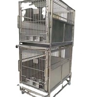 Cage pour animaux Cage de laboratoire en acier inoxydable pour chien Lapin Singe Cochon Equipement vétérinaire