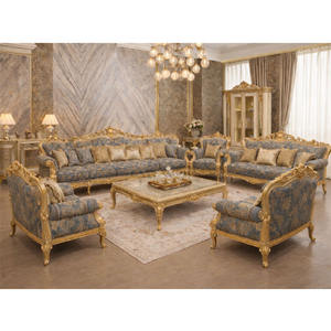 Muebles de Sala de Estar de Estilo Neoclásico Exclusivo, Conjunto de Sofá de 8 Plazas Más Popular con Mesa de Centro a Precios de Fábrica en EE. UU. - Product Image 1