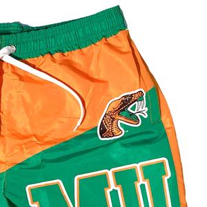 Pantalones cortos universitarios bordados personalizados Florida A & M University Shorts FAMU Alumni Basketball Shorts para hombres - Product Image 4