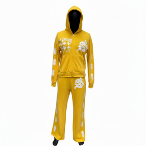 Chándal de Felpa de Algodón de Alta Calidad con Parche Bordado para Hombre y Mujer en Varios Colores, Cómodo y Transpirable, Venta al Por Mayor OEM - Product Image 3