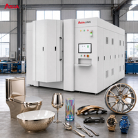 Machine de revêtement sous vide AsiaLink PVD avec pompe et moteur, système de contrôle automatique PLC pour la production de revêtements durs sur outils et moules