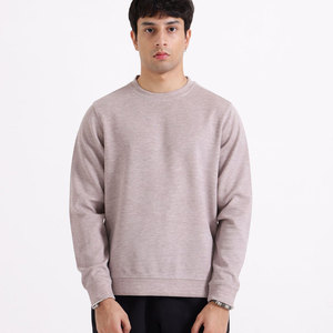 Sudaderas de manga larga sueltas de mezcla de algodón básicas personalizadas de alta calidad para hombre, último diseño, moda Lisa para invierno - Product Image 1