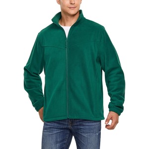 Veste en polaire berbère en laine d'hiver à col montant zippé sur mesure en gros pour hommes, polaire écologique, polaire d'extérieur, coupe ajustée - Product Image 2