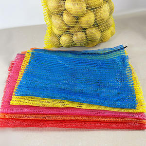 Vente en gros Sacs en filet Raschel utilisés pour les fruits Pommes de terre Oignons Bois de chauffage Raschel Sacs en filet plastique tricoté avec cordon de serrage - Product Image 5