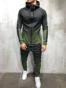 Venta al por mayor de diseño personalizado suave hombres cremallera chándal de alta calidad de material transpirable ropa deportiva Fitness hombres cremallera chándal - Product Image 6