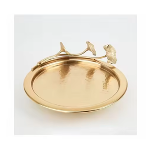 Plateaux de service modernes et luxueux en aluminium tendance pour la maison et les restaurants, vaisselle artisanale et durable - Product Image 4