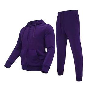 Venta al por mayor chándal 100% algodón logotipo personalizado ropa deportiva chándal entrenamiento Fitness polar sudadera y pantalones de chándal conjuntos de Jogger - Product Image 4