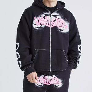 Survêtement pour homme anti-rides avec impression en relief, qualité supérieure, vêtements décontractés, dernières tendances, survêtement pour homme avec impression en relief avec logo/couleur personnalisés - Product Image 4