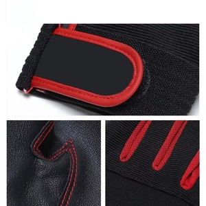 ถุงมือหนังแพะสำหรับงานหนักถุงมือก่อสร้างเนื้อนิ่มและสบายทนทาน - Product Image 3