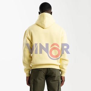 Sweats à capuche oversize pour femmes et hommes, logo brodé, décontracté, hip-hop, pull, mode d'hiver, imprimé, tissu français, uni, 100% coton - Product Image 5