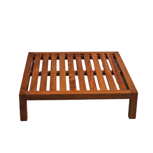 เก้าอี้ไม้สักแบบหนึ่งที่นั่งพร้อมเบาะรองนั่งสำหรับวิลล่าปาร์คโรงแรมหรือห้องนั่งเล่น - Product Image 1