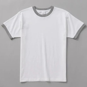 Sonnerie personnalisée ras du cou 100% jersey de coton T-shirts Fitness Ringer t-shirt à manches courtes t-shirts pour hommes - Product Image 5