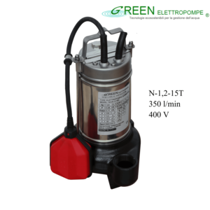 Meilleure pompe submersible électrique italienne à vortex série N-1,2-15T, solutions de traitement de l'eau et drainage, débit élevé pour eaux usées - Product Image 1