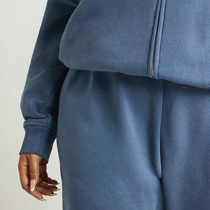 Sudadera con Capucha para Mujer, Fácil de Usar, con Forro Polar, Cómoda para Usar en Invierno, Diseño de Sudadera con Hombros Caídos, Cierre de Cremallera y Capucha - Product Image 3