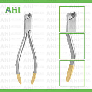 Pince à plier les fils orthodontiques manuelle en acier inoxydable AHI 145 mm, instrument dentaire de précision, haute qualité, fabrication pakistanaise, CE - Product Image 2