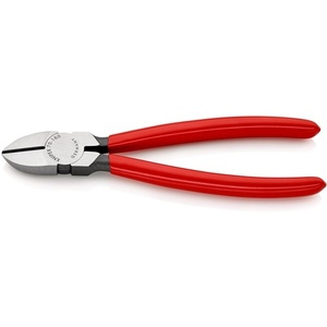 KNIPEX 180 mm <b>Polished</b> Head Side Cutters with <b>Plastic</b> Coating Knives & Tools - Product Image 1