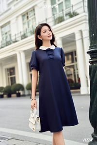 Elégante robe de maternité décontractée minimaliste anti-rétrécissement V1274 Bonne absorption Conception personnalisée par un fabricant très vendu - Product Image 5