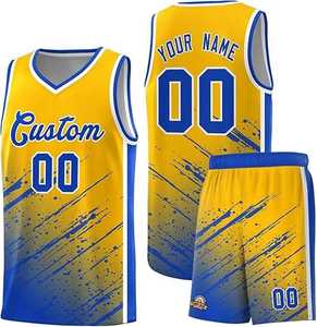 Uniforme de basket-ball personnalisé sublimé quantité minimale de commande bas séchage rapide respirant léger maillot et short de basket-ball grande taille quantité minimale de commande bas - Product Image 1
