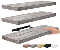 Étagères Murales Flottantes en Bois pour Décoration Intérieure, Idéales pour Cuisine, Salon, Salle de Bain et Chambre, Supportent Livres et Boîtes de Présentation