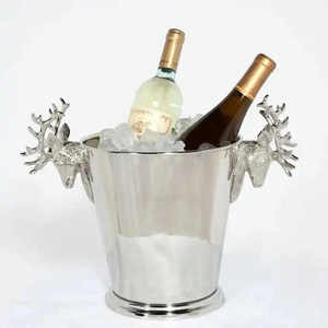 Cubo de hielo de metal de calidad superior de diseño moderno con mango, elegante, duradero y perfecto para fiestas y uso en el bar del hogar - Product Image 5