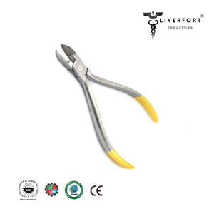 Mini coupe-ligature de qualité supérieure LIVER FORT INDUSTRIES modèle dentaire plaqué or en acier inoxydable TC Inserts manuel - Product Image 3