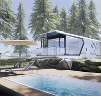 Maison Capsule Préfabriquée Mobile Moderne de Luxe, Conteneur Modulaire en Acier, Appartement Écologique, Hôtel, Villa, Garantie 5 Ans