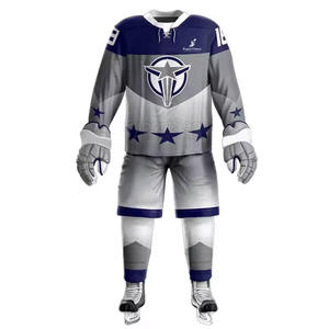 Uniforme de hockey sur glace personnalisé professionnel 2025 uniforme de hockey sur glace léger à manches longues - Product Image 1