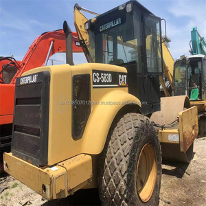 เครื่องยนต์โร้ดโรลเลอร์แบบสั่นสะเทือนอัด CS-583D ของหนอนผีเสื้อสภาพเดิมดีเยี่ยมล้อเหล็กซ่อมถนนง่ายจากญี่ปุ่น - Product Image 4