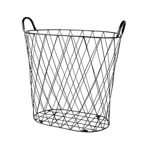 Panier à linge en fer minimaliste moderne pour les maisons contemporaines, correspondant aux tendances actuelles de décoration tout en offrant une utilité - Product Image 3