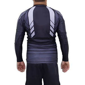 Chemise à manches courtes imprimée par sublimation Rash Guard pour hommes chemises de compression à séchage rapide pour hommes chemise de gymnastique Bjj Mma Rash Guard 2025 - Product Image 5