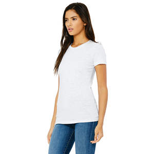 Haute Qualité Personnalisé t Shirt Avec Logo O Cou 100% Coton Slim Fit T Shirt Femme - Product Image 2