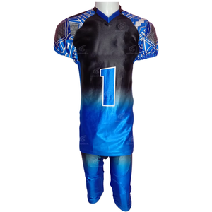 ชุดกีฬาสไตล์อเมริกันฟุตบอลแบบสั่งทำพิเศษ สวมใส่สบาย โดดเด่นไม่ซ้ำใคร ระบายอากาศได้ดี ประสิทธิภาพสูง พร้อมปักชื่อทีมตามสั่ง - Product Image 1