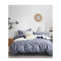 Ensemble de draps de lit Queen Size en coton indien tissé, design personnalisé, moderne, écologique, 200 fils/cm²