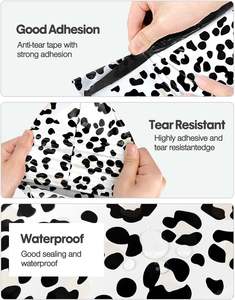 Sacs polymailers 25x33cm, auto-adhésifs, étanches, résistants aux déchirures, durables, 2,3M, design léopard noir et blanc - Product Image 2