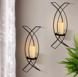 Bougeoir en métal Design classique Prix abordable Bougeoir mural en métal meilleur produit exigeant - Product Image 3