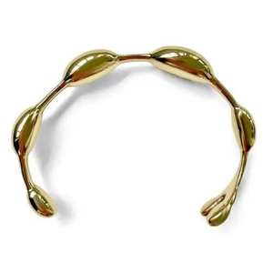 Open Brass Cuff <b>Bracelet</b> <b>Inspired</b> Modern Chinese Sculpture Polished Bangle Gift for Stylish Men Women Traditional Artistic - Product Image 5