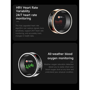 Bague connectée en alliage, étanche IP68, écran LED tactile, contrôle par application, moniteur de santé, suivi du sommeil, compatible 4G Android iOS - Product Image 4