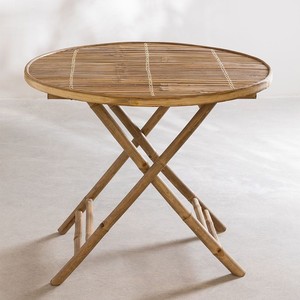 High-quality Outdoor Bamboo <b>Folding</b> Tables Natural Furniture Foldable Customized logo Ready for Export - Product Image 6