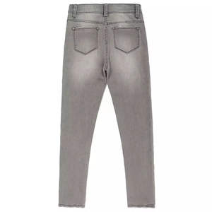 Pantalon unisexe en denim 100% coton, coupe droite, taille mi-haute, décontracté, respirant, coupe-vent, séchage rapide, extensible, pour l'hiver, OEM - Product Image 3