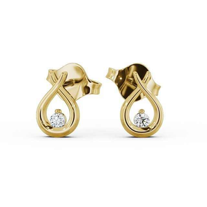 Pendientes de Diamantes Cultivados en Laboratorio con Certificación CVD para Mujer, Oro de la Mejor Calidad para Fiestas y Bodas, Elegantes Pendientes de Diamantes en Forma de Lágrima para Dama - Product Image 1