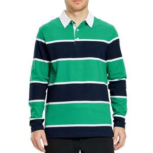 <b>High</b> Quality Long Sleeve Solid Digital Printing Quick Dry 100% Cotton Rugby <b>Collared</b> Casual <b>Men</b> Golf for <b>Shirt</b> - Product Image 2