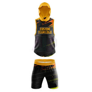 Ensemble de vêtements de sport unisexe pour adultes, qualité durable, 100% polyester, léger, avec uniforme de compression 7v7, capuche respirante, séchage rapide - Product Image 2