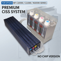 Sistem suplai tinta terus menerus untuk printer Epson WF-C20590 C21000 sistem tinta CISS dapat diandalkan kapasitas tinggi isi ulang untuk Epson