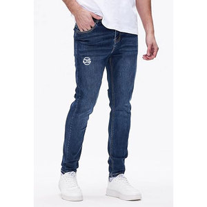 OEM Customized <b>Men's</b> High Street Hip Hop <b>Jeans</b> <b>Wide</b> <b>Leg</b> Denim Pants Casual Sport Style Canvas Fabric Boyfriend/Girlfriend Design - Product Image 2